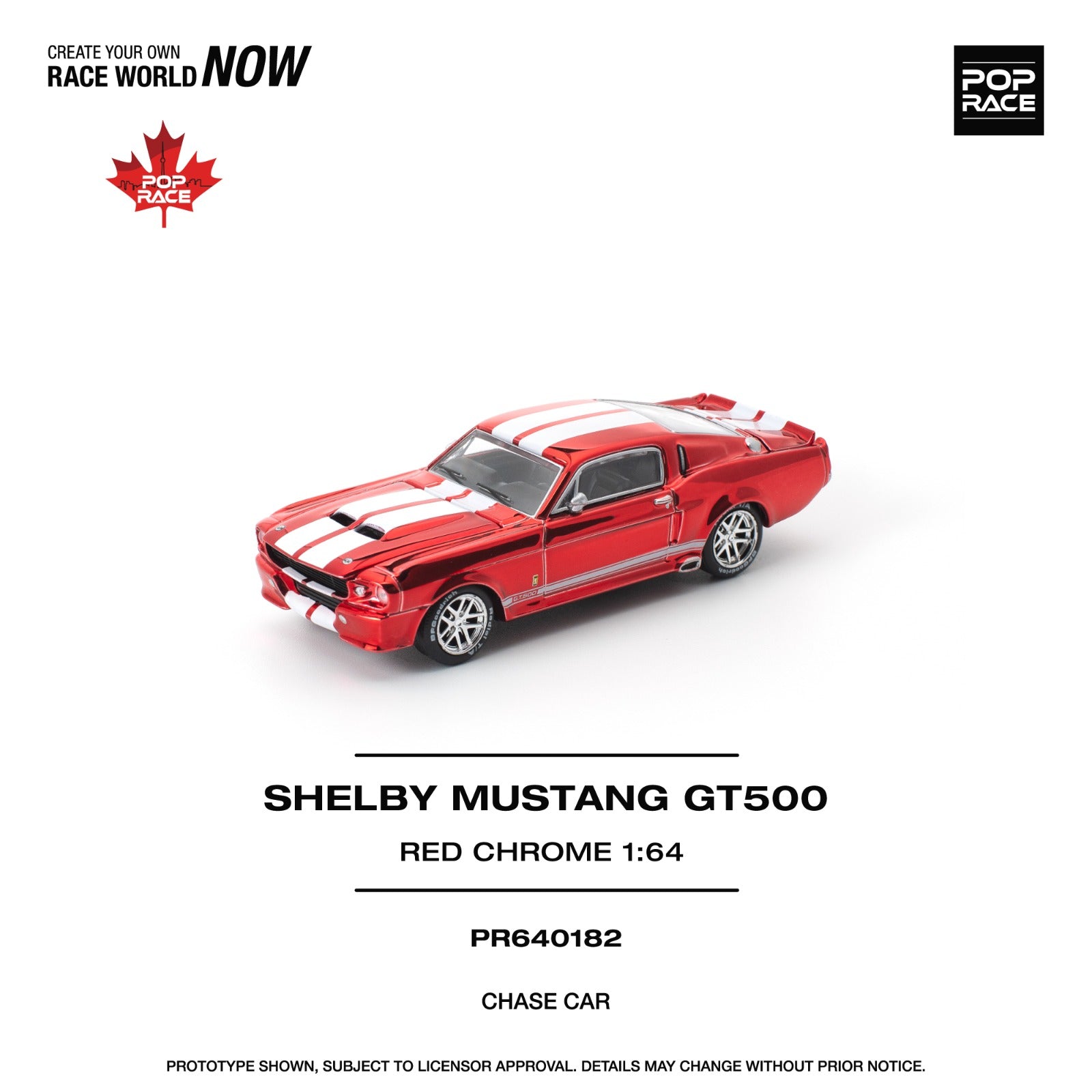 LIMIT 1 PER CLIENT) POPRACE 1/64 Shelby Mustang GT500 - (Canada