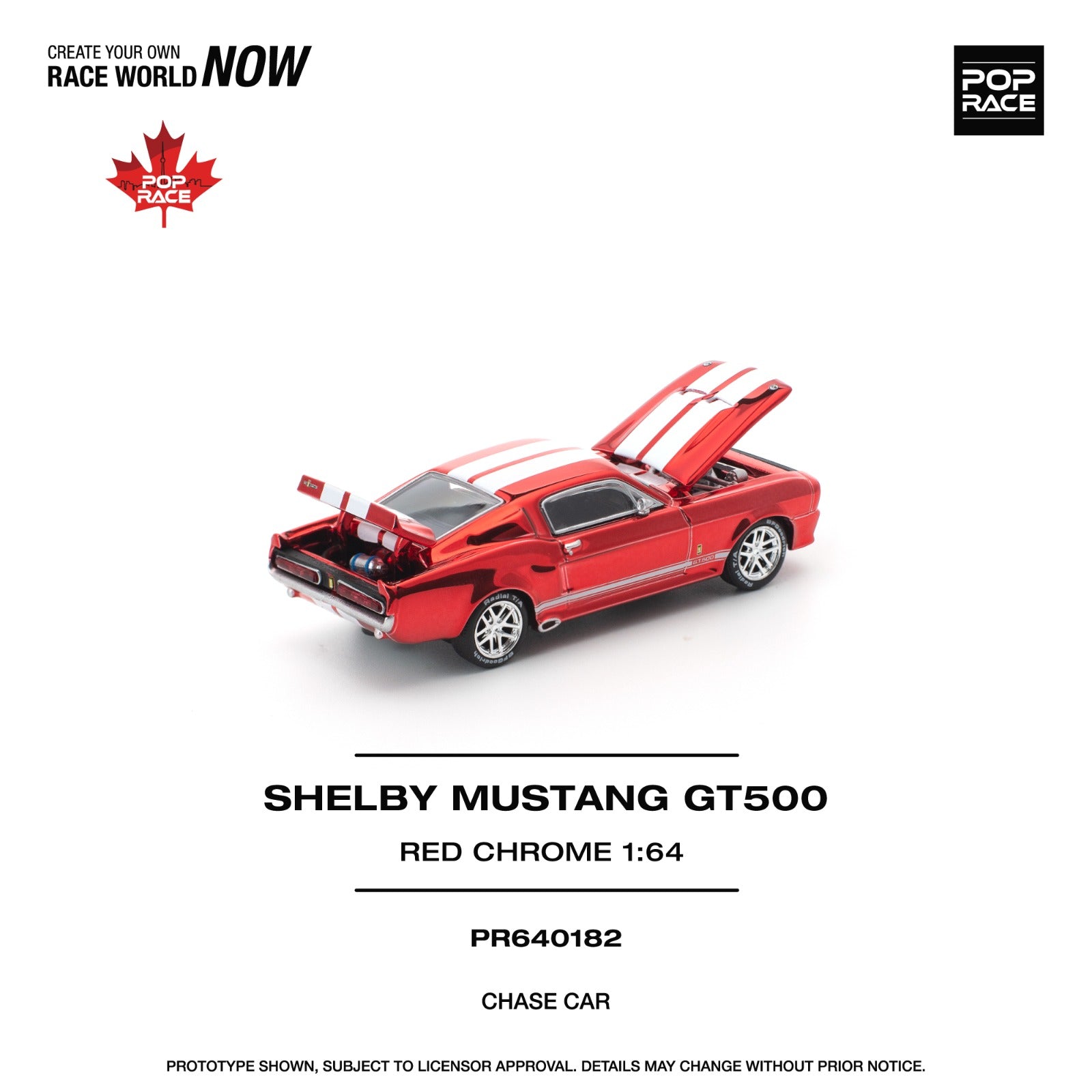 POP RACE 1/64 Shelby Mustang GT500 チェイス LIMIT 1 PER CLIENT) POPRACE 1/64 Shelby Mustang GT500 - (Canada