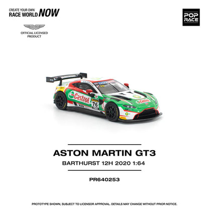 (PRE-ORDER 2026) POPRACE 1:64 Aston Martin Vantage GT3 Bathurst 12H 2020 PR640253