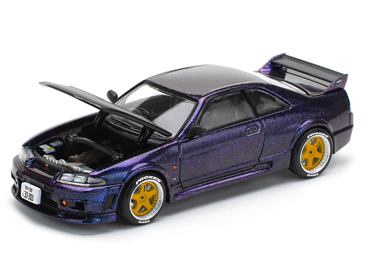 POPRACE 1/64 - Nissan Skyline GT-R R33 Nismo - "Midnight Purple" - PR640256