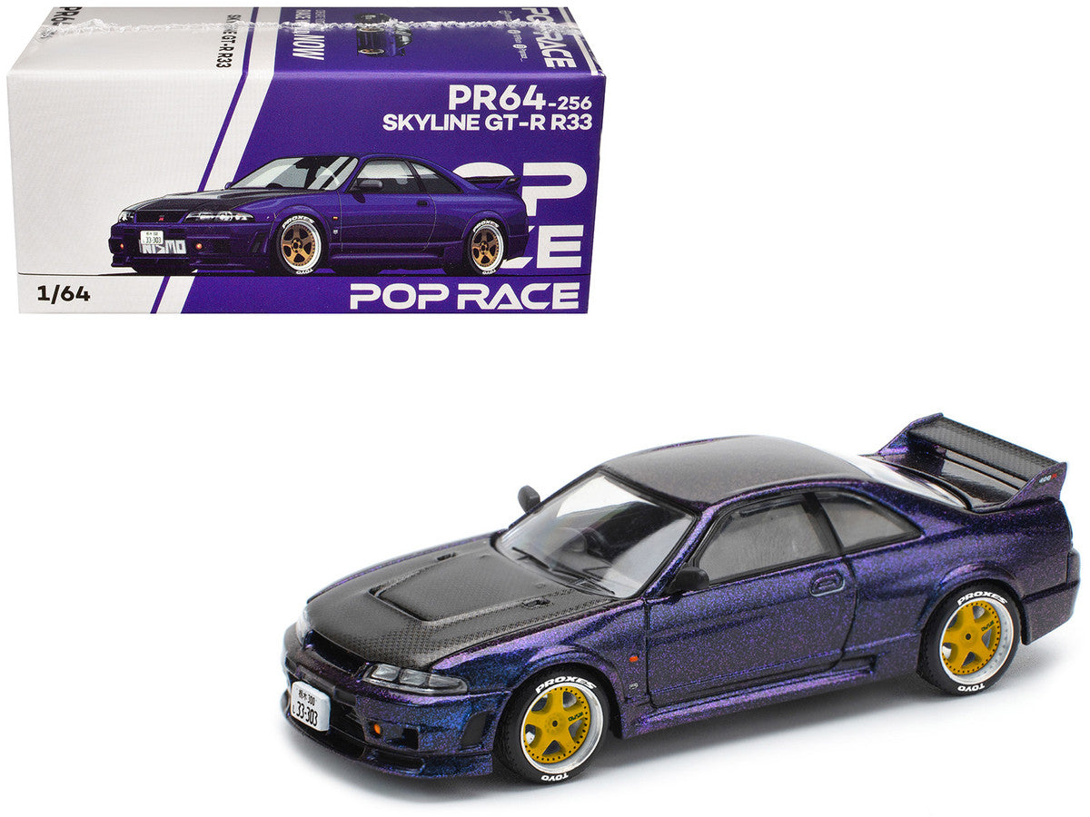 POPRACE 1/64 - Nissan Skyline GT-R R33 Nismo - "Midnight Purple" - PR640256