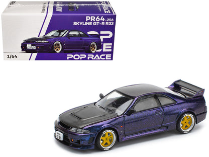 POPRACE 1/64 - Nissan Skyline GT-R R33 Nismo - "Midnight Purple" - PR640256
