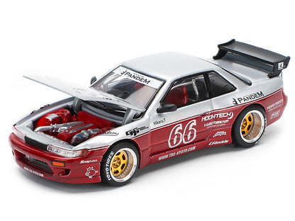 POPRACE 1/64, PANDEM SILVIA S13 - MOONTECH RED le dernier. Last one open box