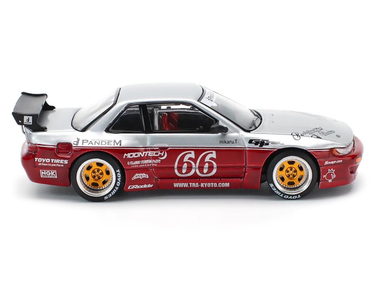 POPRACE 1/64, PANDEM SILVIA S13 - MOONTECH RED le dernier. Last one open box