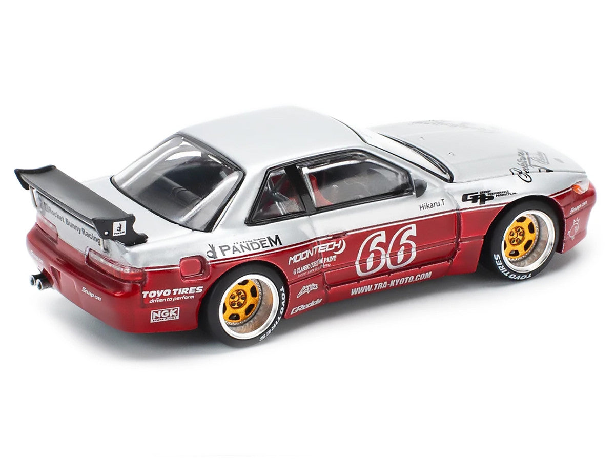 POPRACE 1/64, PANDEM SILVIA S13 - MOONTECH RED le dernier. Last one open box