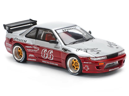 POPRACE 1/64, PANDEM SILVIA S13 - MOONTECH RED le dernier. Last one open box