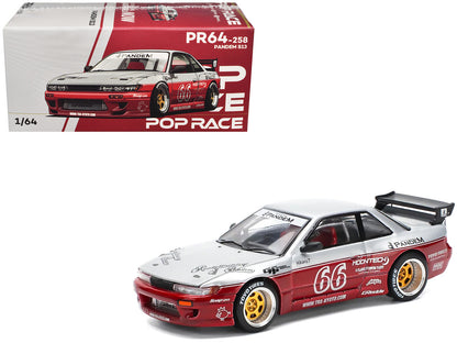 POPRACE 1/64, PANDEM SILVIA S13 - MOONTECH RED le dernier. Last one open box