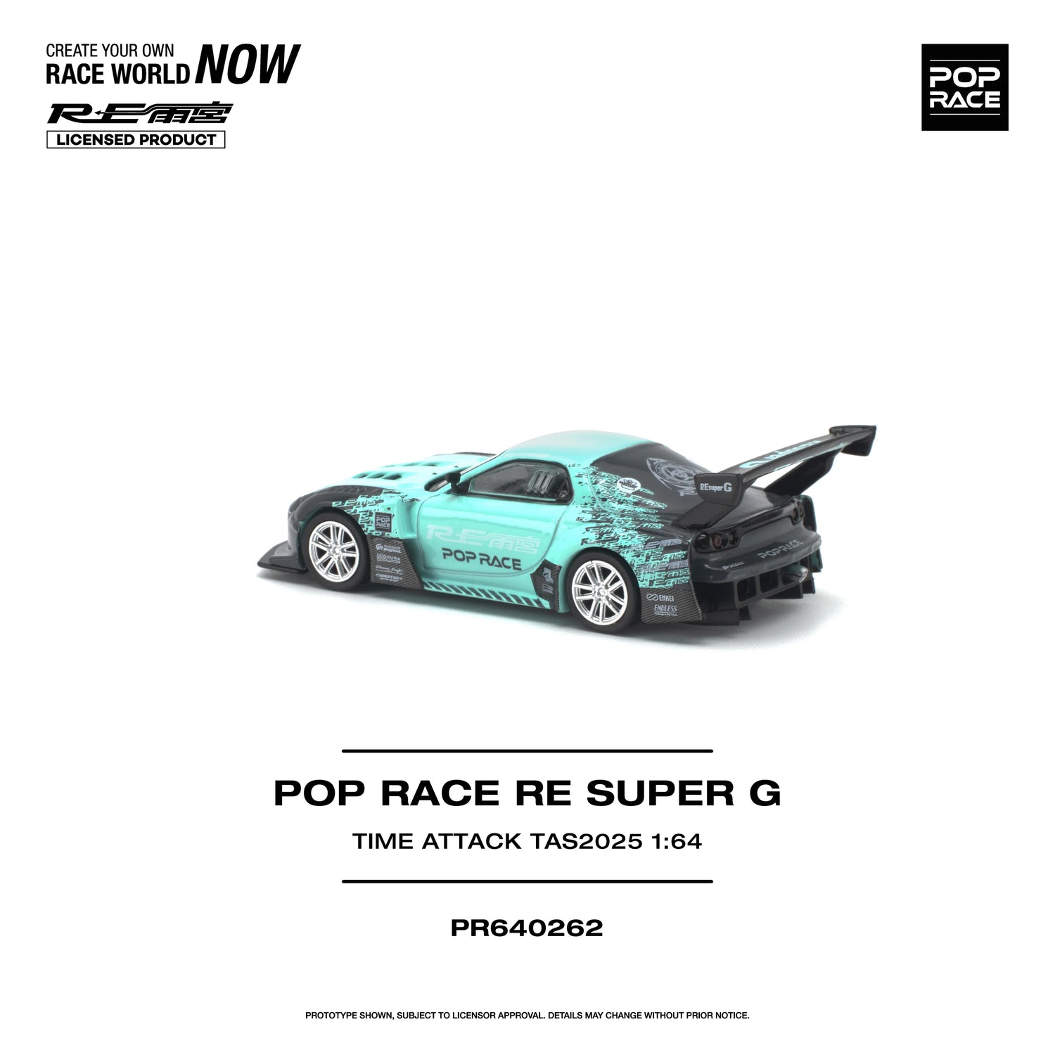 (PRE-ORDER 2026) POP RACE 1:64 RE Amemiya Super G Time Attack TAS 2025 PR640262