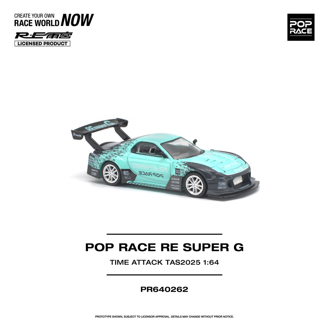 (PRE-ORDER 2026) POP RACE 1:64 RE Amemiya Super G Time Attack TAS 2025 PR640262