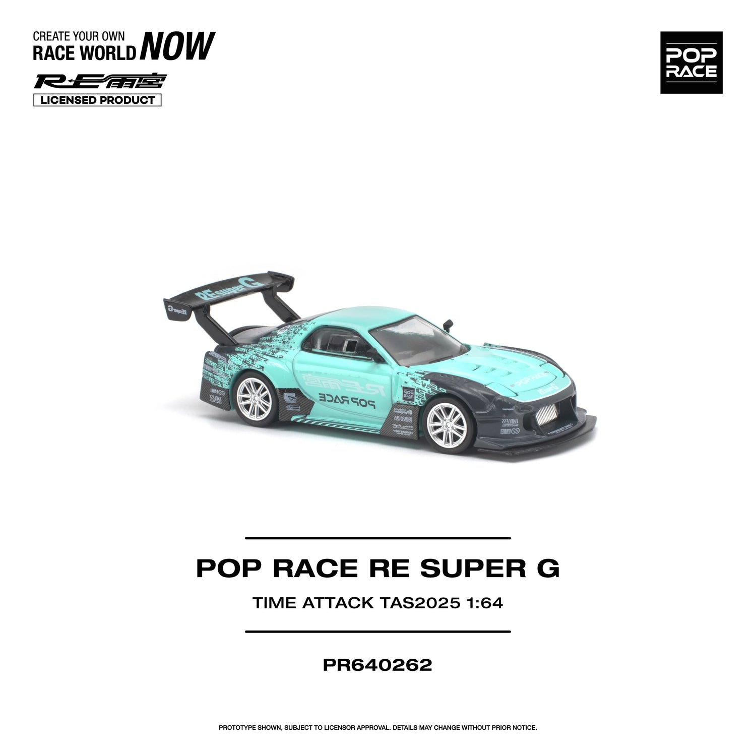 (PRE-ORDER 2026) POP RACE 1:64 RE Amemiya Super G Time Attack TAS 2025 PR640262