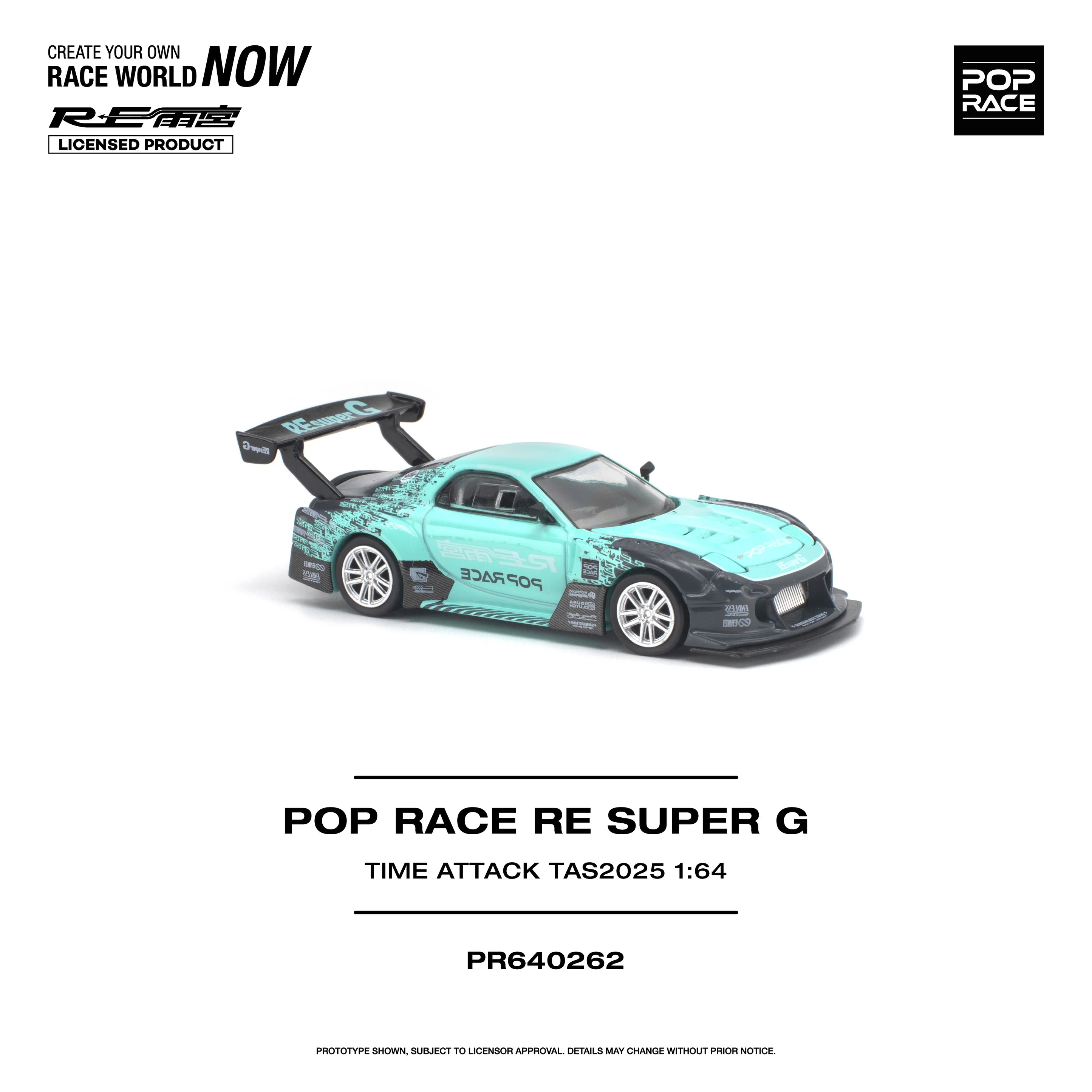 (PRE-ORDER 2026) POP RACE 1:64 RE Amemiya Super G Time Attack TAS 2025 PR640262