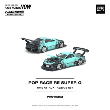 (PRE-ORDER 2026) POP RACE 1:64 RE Amemiya Super G Time Attack TAS 2025 PR640262