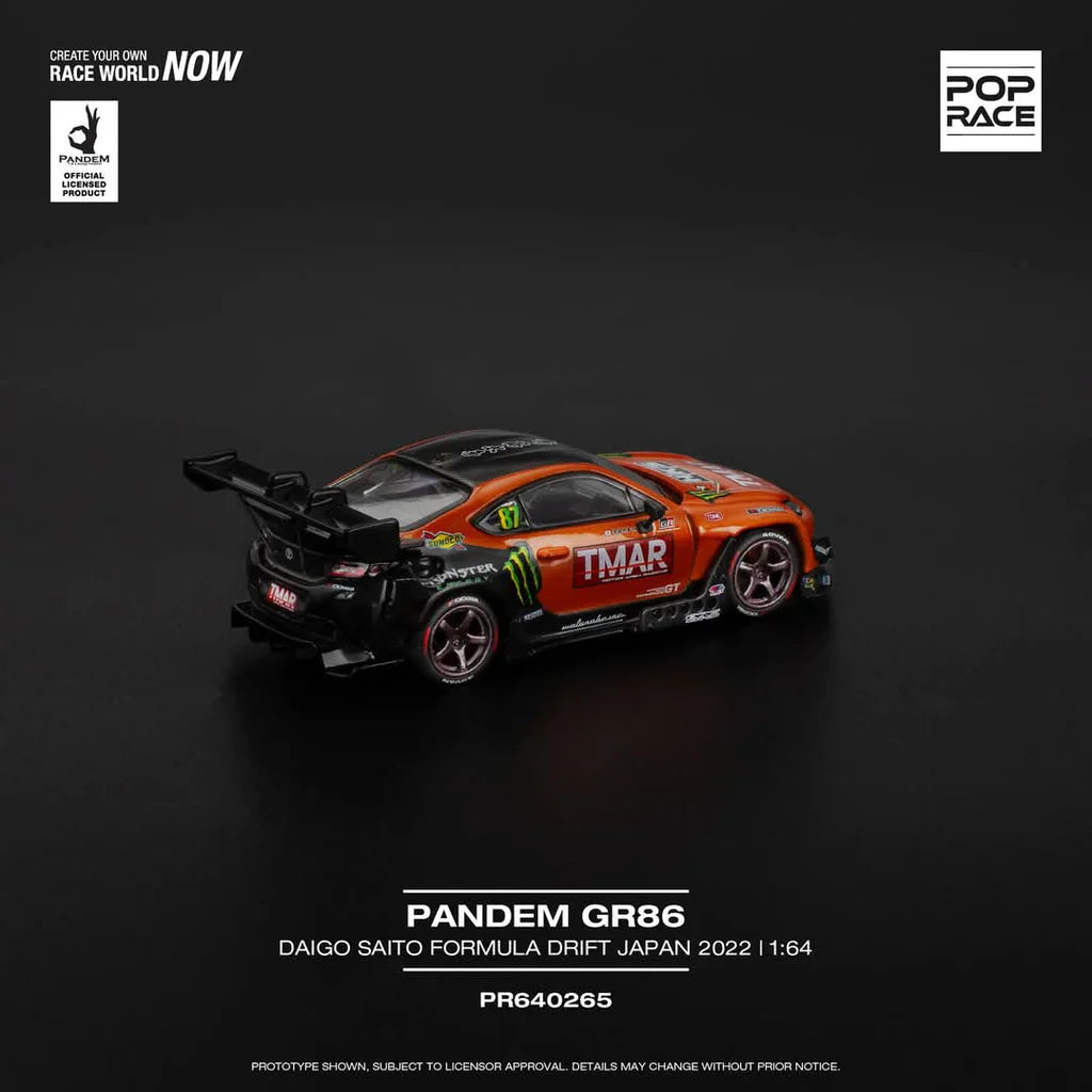 POPRACE 1/64, PANDEM GR86 - DAIGO SAITO FORMULA DRIFT JAPAN 2022