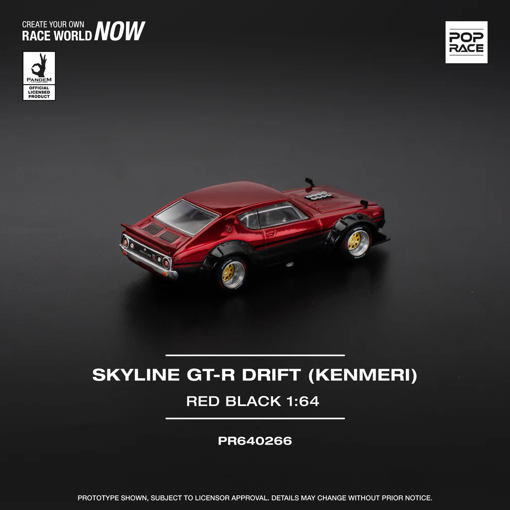 (PRE-0RDER 2025) POPRACE 1/64, KPGC110 KENMERI - RED/BLACK