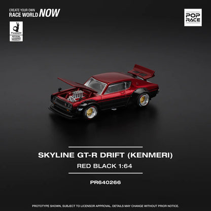 (PRE-0RDER 2025) POPRACE 1/64, KPGC110 KENMERI - RED/BLACK