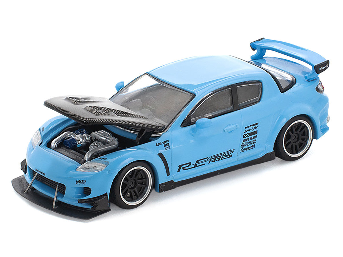 POPRACE 1/64 - Mazda RX-8 Re-Amemiya - Light Blue - PR640270