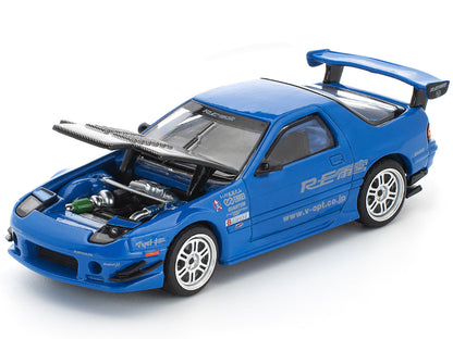 POPRACE 1/64-MAZDA RX7 (FC3S) RE-AMEMIYA - RE-AMEMIYA BLUE PR640290
