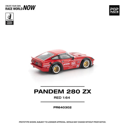 (PRE-ORDER 2026) POPRACE 1:64 PANDEM 280ZX Red PR640302