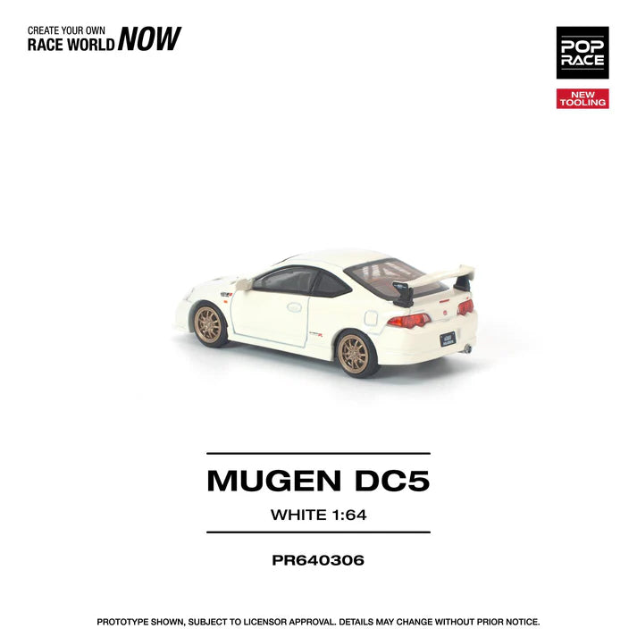 (PRE-ORDER 2026) POPRACE 1:64 Honda Integra DC5 Mugen blanche PR640306