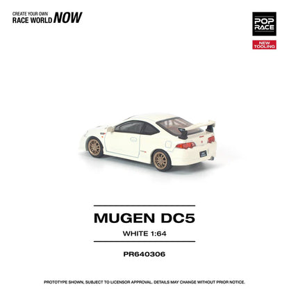 (PRE-ORDER 2026) POPRACE 1:64 Honda Integra DC5 Mugen blanche PR640306