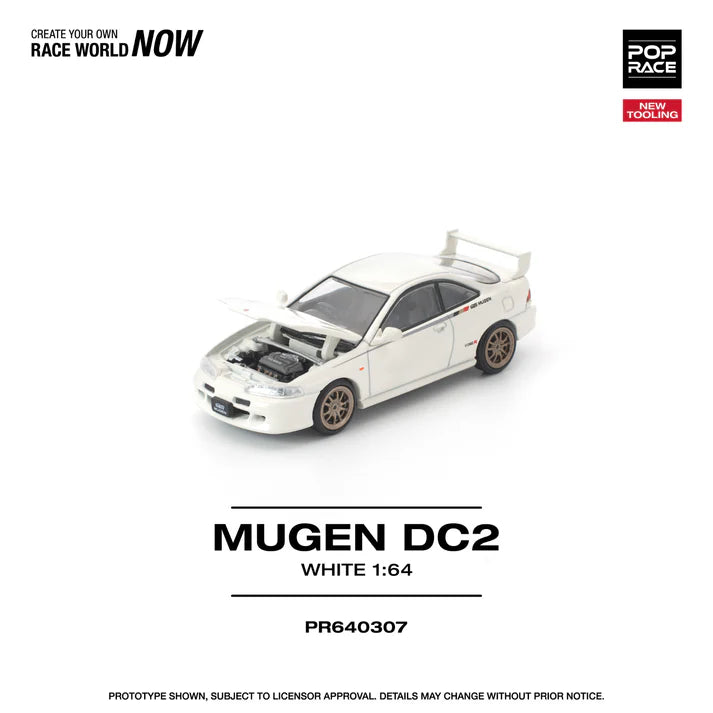 (PRE-ORDER 2026) POPRACE 1:64 Mugen DC2 White PR640307