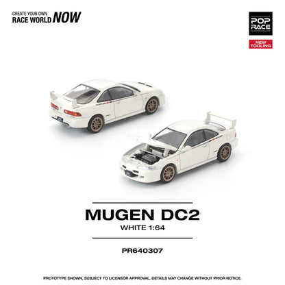 (PRE-ORDER 2026) POPRACE 1:64 Mugen DC2 White PR640307