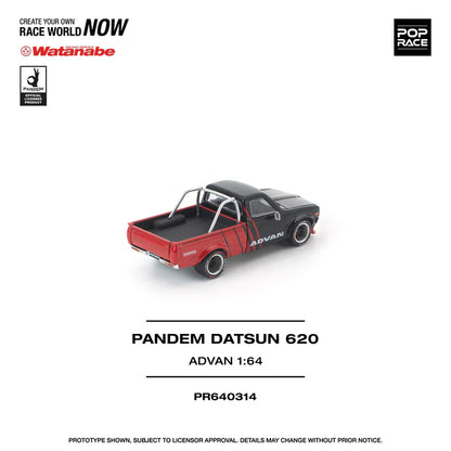 (PRE-ORDER 2026) POPRACE 1:64 Datsun 620 Pandem ADVAN PR640314