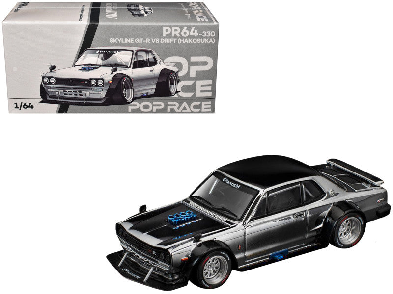 POPRACE 1/64 - Nissan Skyline GT-R (Hakosuka) V8 Drift Car - Hong Kong Toycar Salon 2025 - PR640330