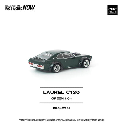 (PRE-ORDER 2026) POPRACE 1:64 Nissan Laurel C130 Green PR640331