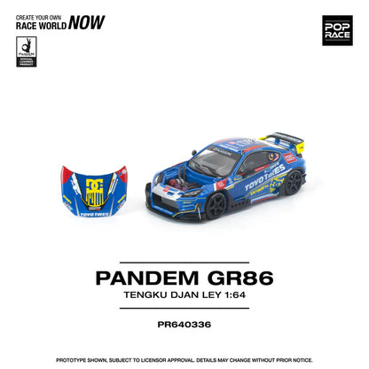 (PRE-ORDER 2026) POPRACE 1:64 PANDEM GR86 Tengku Djan Ley PR640336
