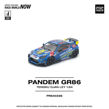 (PRE-ORDER 2026) POPRACE 1:64 PANDEM GR86 Tengku Djan Ley PR640336