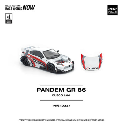 (PRE-ORDER 2025) POPRACE 1/64 Pandem Toyota GR86 - "Cusco" - PR640337