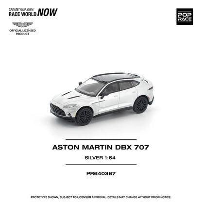 (PRE-ORDER 2026) POPRACE 1:64 Aston Martin DBX 707 Silver PR640367