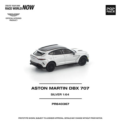 (PRE-ORDER 2026) POPRACE 1:64 Aston Martin DBX 707 Silver PR640367