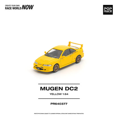 (PRE-ORDER 2026) POPRACE 1:64 Mugen DC2 jaune PR640377