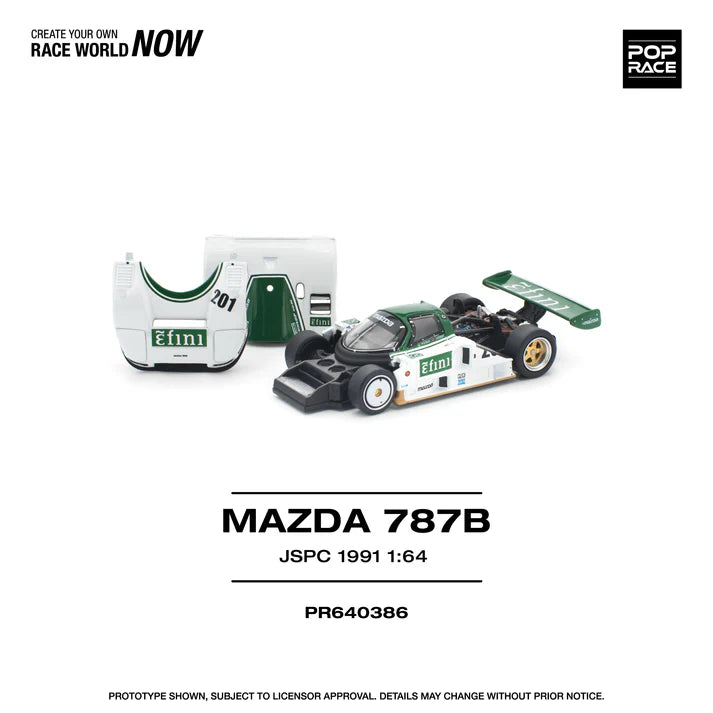 (PRE-ORDER 2026) POPRACE 1:64 Mazda 787B JSPC 1991 PR640386