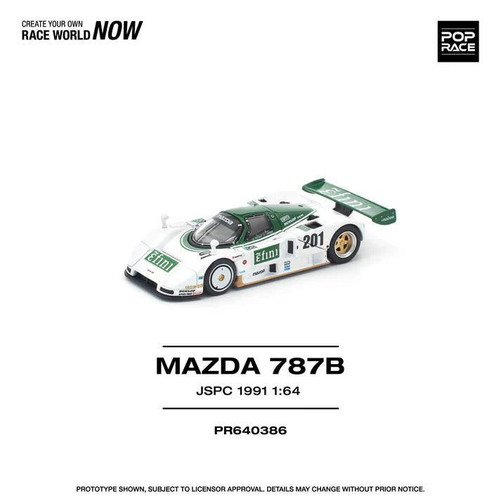(PRE-ORDER 2026) POPRACE 1:64 Mazda 787B JSPC 1991 PR640386