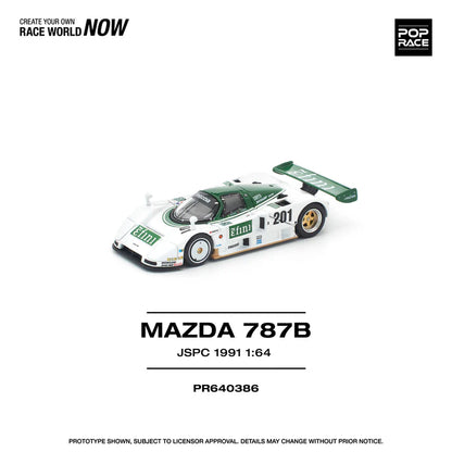 (PRE-ORDER 2026) POPRACE 1:64 Mazda 787B JSPC 1991 PR640386