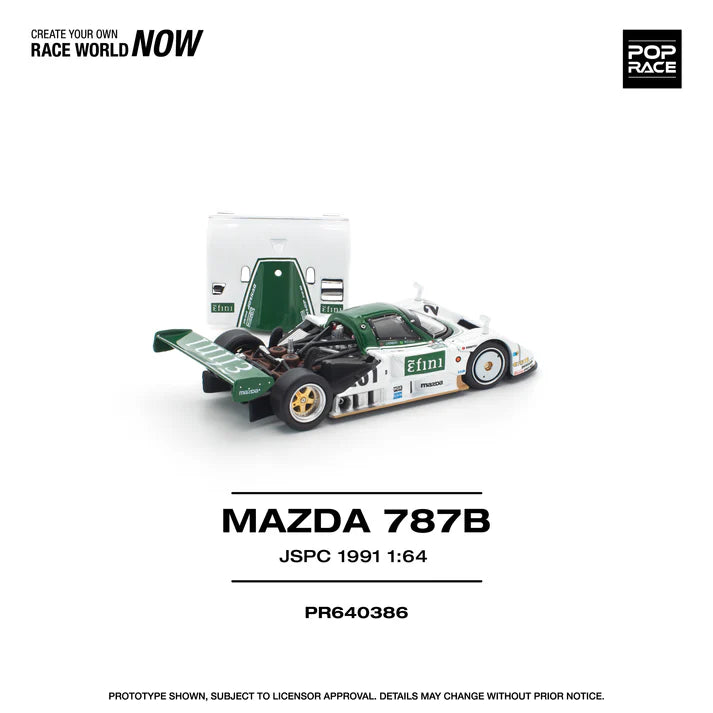 (PRE-ORDER 2026) POPRACE 1:64 Mazda 787B JSPC 1991 PR640386