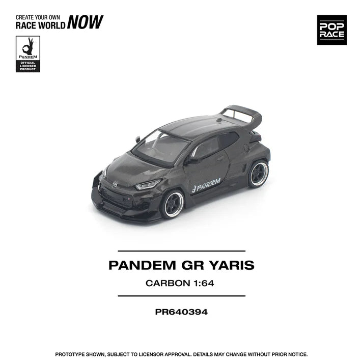 (PRE-ORDER 2026) POPRACE 1:64 Toyota GR Yaris Pandem Carbon Edition PR640394