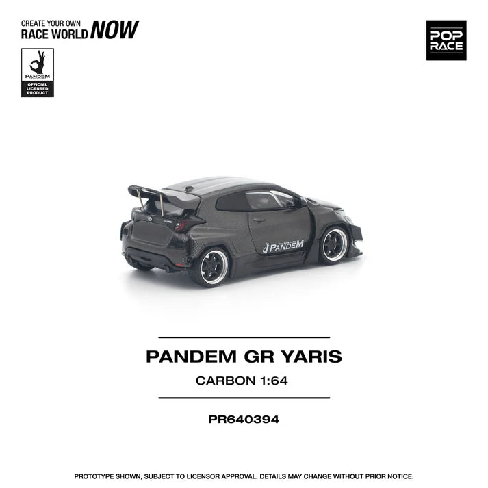 (PRE-ORDER 2026) POPRACE 1:64 Toyota GR Yaris Pandem Carbon Edition PR640394