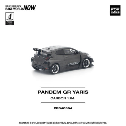 (PRE-ORDER 2026) POPRACE 1:64 Toyota GR Yaris Pandem Carbon Edition PR640394