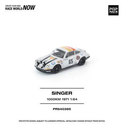 (PRE-ORDER 2026) POPRACE 1:64 Porsche Singer Spa 1000KM 1971 PR640395