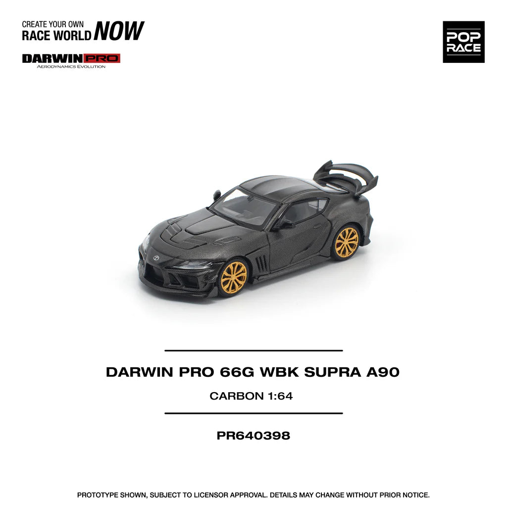 (PRE-0RDER 2025) POPRACE 1/64-DARWIN PRO 66G WBK SUPRA A90 CARBON EDITION PR640398