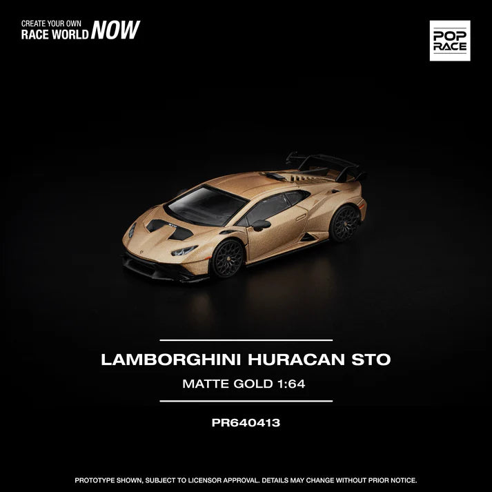 (PRE-ORDER 2026) POPRACE 1:64 Lamborghini Huracan STO Matte Gold PR640413