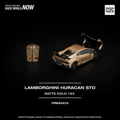 (PRE-ORDER 2026) POPRACE 1:64 Lamborghini Huracan STO Matte Gold PR640413
