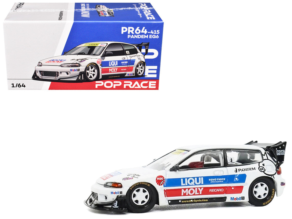 POPRACE 1/64-Pandem Civic EG6 RHD (Right Hand Drive)  PR640415