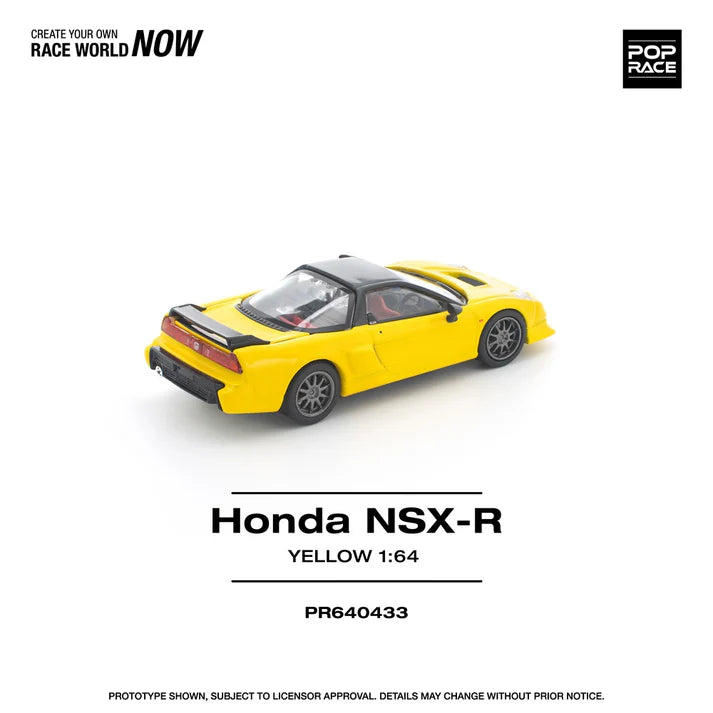 (PRE-ORDER 2026) POPRACE 1:64 Honda NSX-R Yellow PR640433