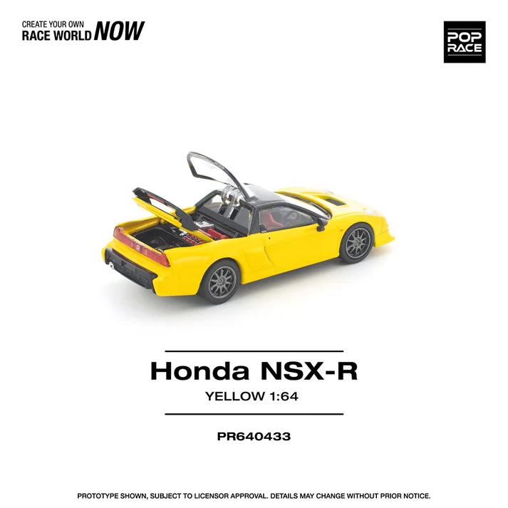 (PRE-ORDER 2026) POPRACE 1:64 Honda NSX-R Yellow PR640433