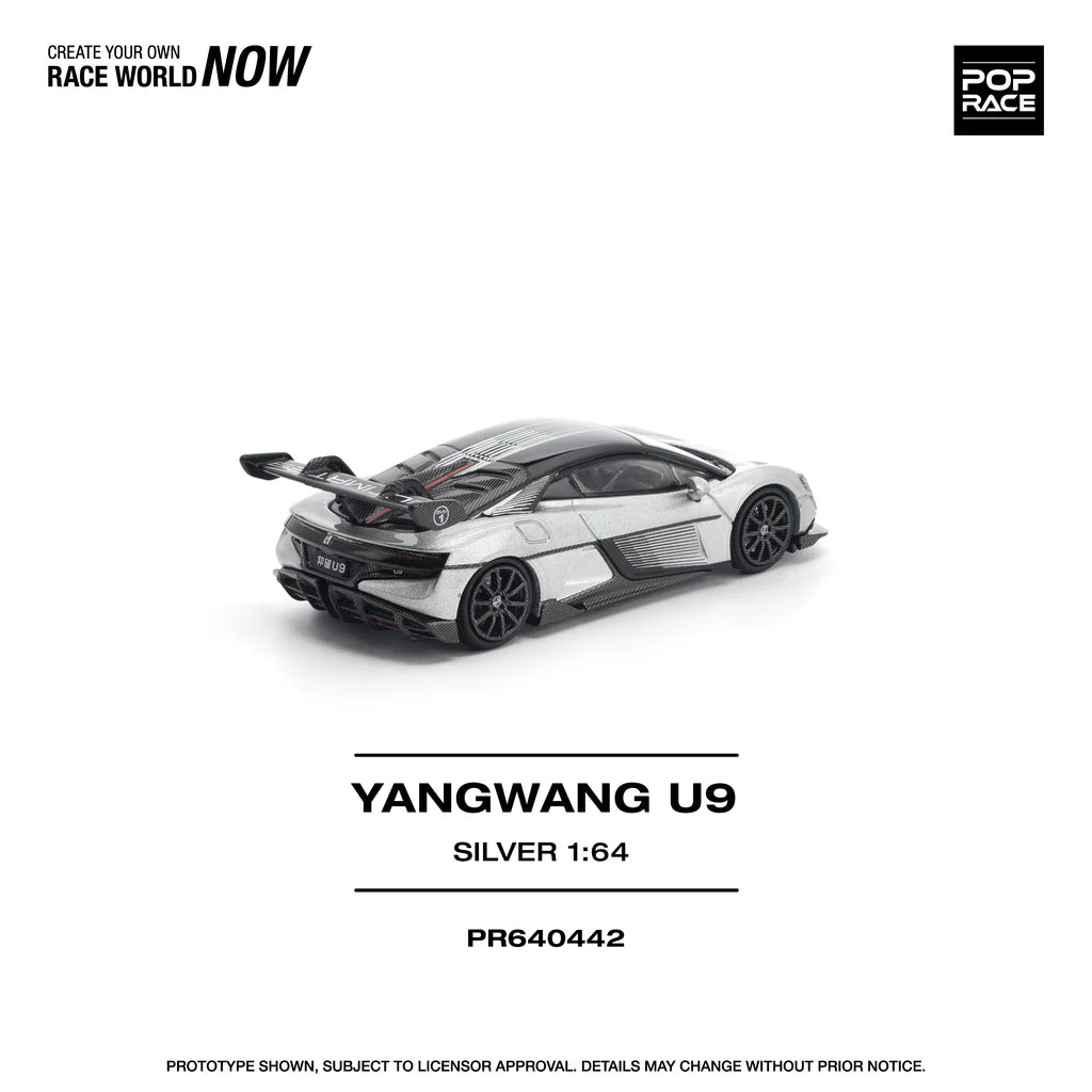 POPRACE 1/64 - Yangwang U9 - Silver - PR640442
